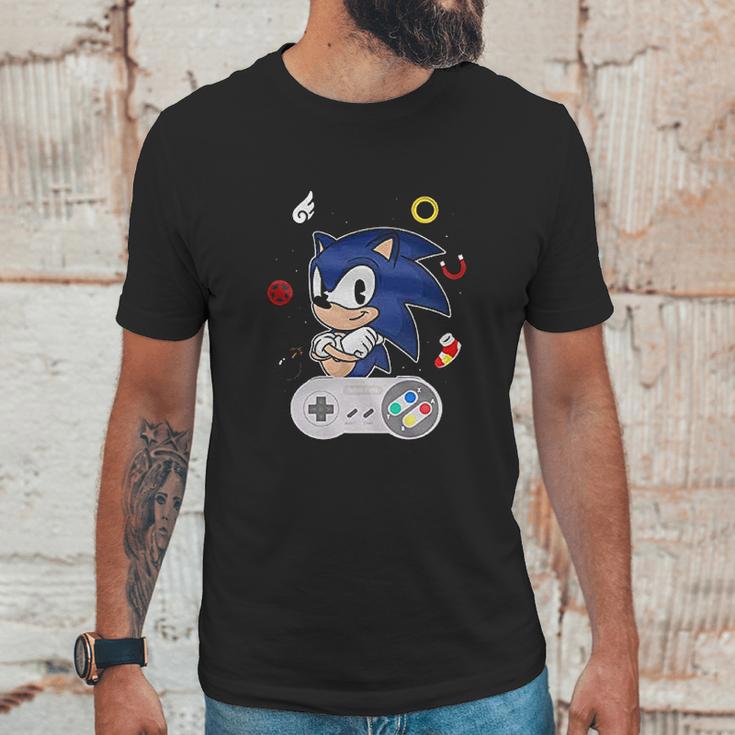 Sonic Cute Simple Black Unisex T-Shirt Gifts for Him