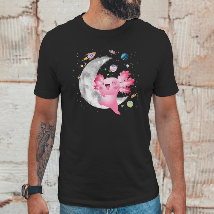 Space Axolotl Kawaii Pastel Goth Anime Comic For Girls Unisex T-Shirt Gifts for Him