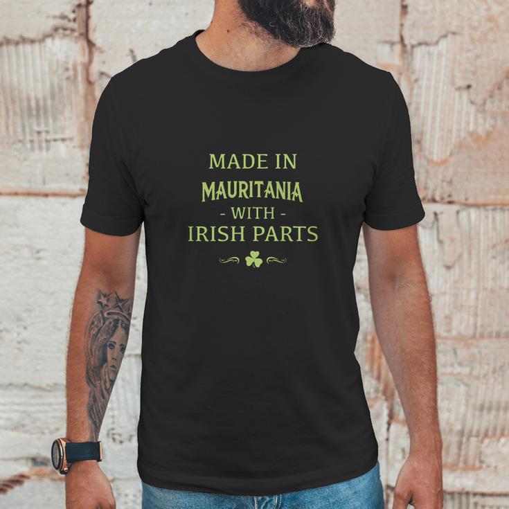 St Patricks Day Shamrock Made In Mauritania With Irish Parts Country Love Proud Nationality Unisex T-Shirt Gifts for Him