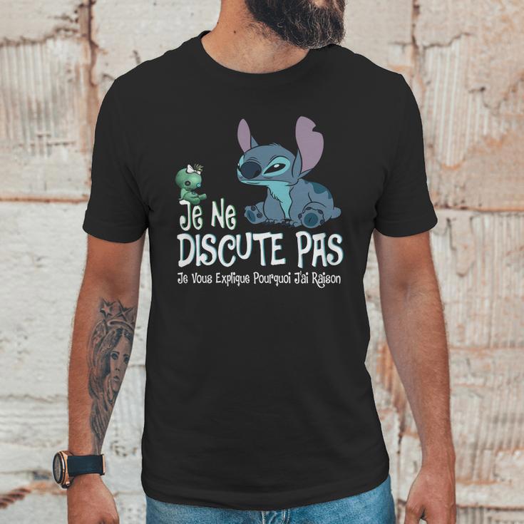 Stitch Je Ne Discute Pas Je Vous Explique Pourquoi Jai Raison Unisex T-Shirt Gifts for Him