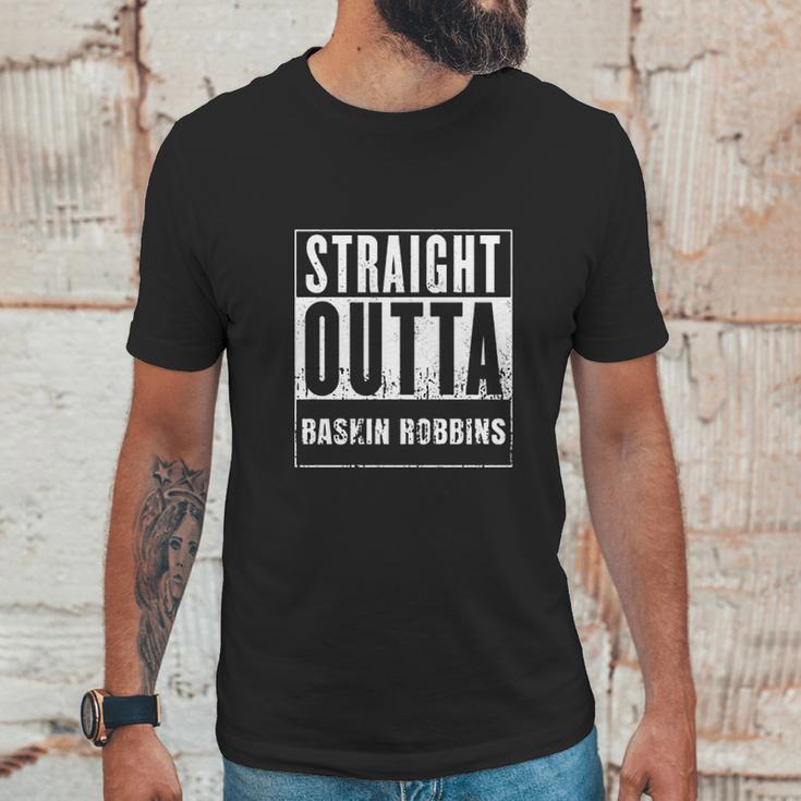 Straight Outta Baskin Robbins Movie And Fast Food Parody Unisex T-Shirt Gifts for Him