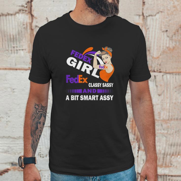 Strong Girl Fedex Classy Sassy And A Bit Smart Assy Unisex T-Shirt Gifts for Him