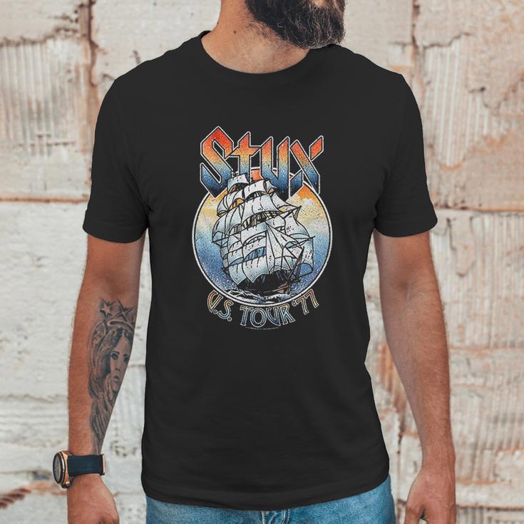 Styx Mens 77Tour Unisex T-Shirt Gifts for Him