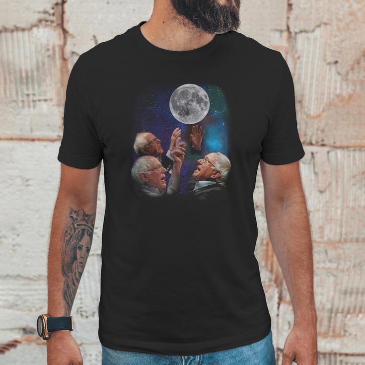 Three Bernie Sanders Moon Tshirt Unisex T-Shirt Gifts for Him