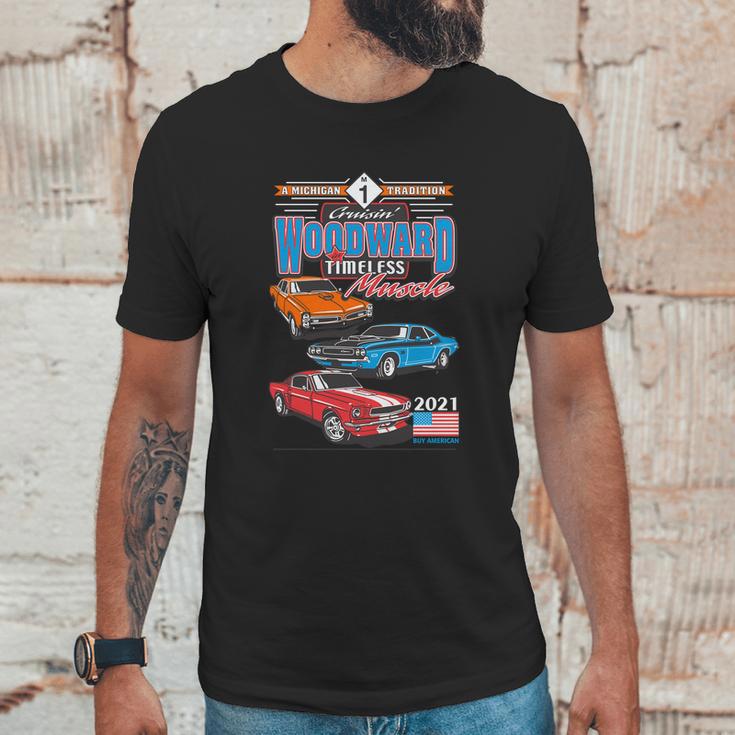 Timeless Muscle Woodward Ave M1 Unisex T-Shirt Gifts for Him