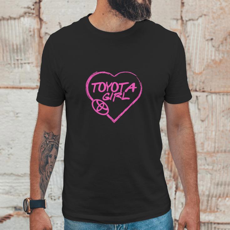 Toyota Girl Pink Heart Lovely Unisex T-Shirt Gifts for Him