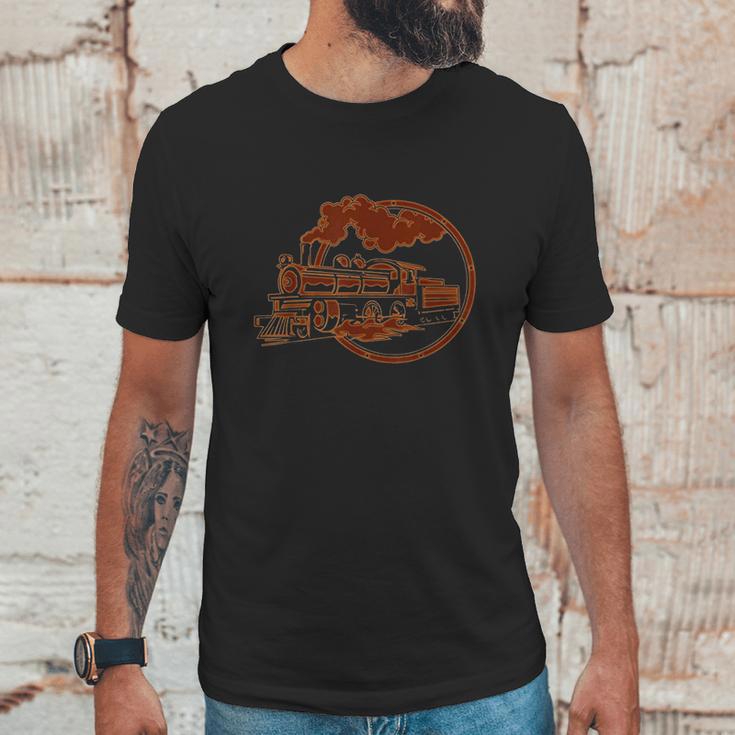 Train Driver Railfan Locomotive Conductor Steam Engine Unisex T-Shirt Gifts for Him