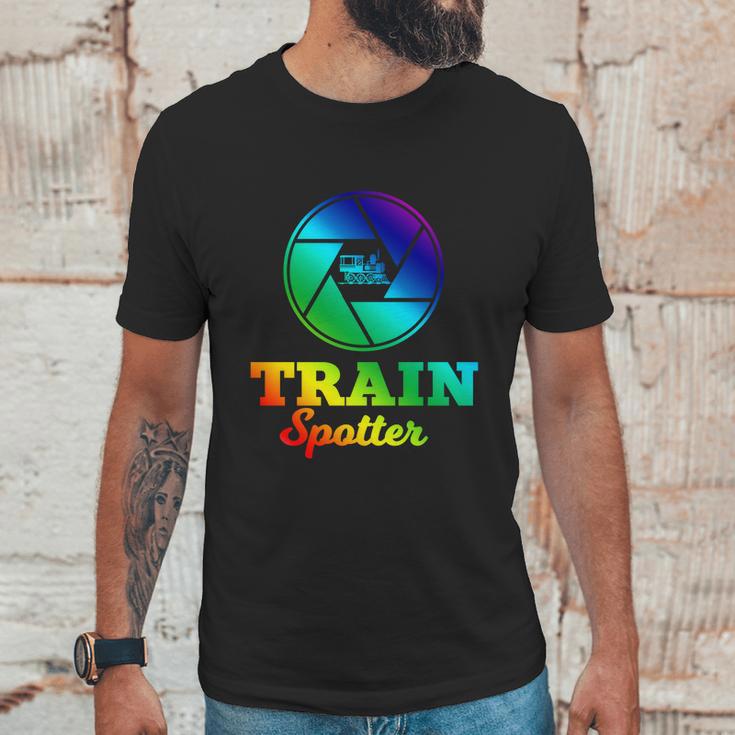 Trainspotter Design Trainspotting With Photo Camera Funny Gift Graphic Design Printed Casual Daily Basic Unisex T-Shirt Gifts for Him