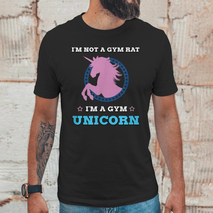 Unicorn Gym Workout Fun Fitness By Zany Brainy Unisex T-Shirt Gifts for Him