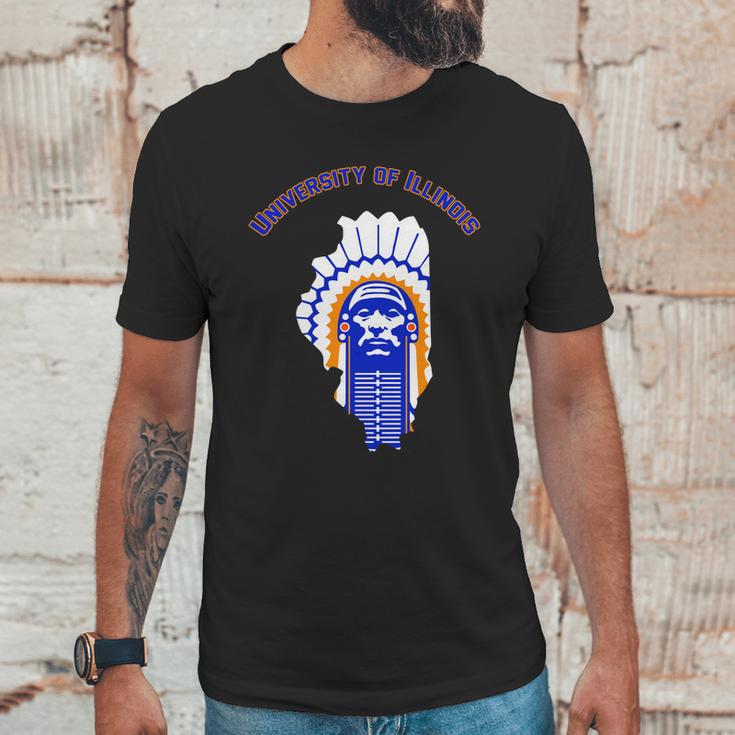 Univercity Of I Illinois Chief Unisex T-Shirt Gifts for Him