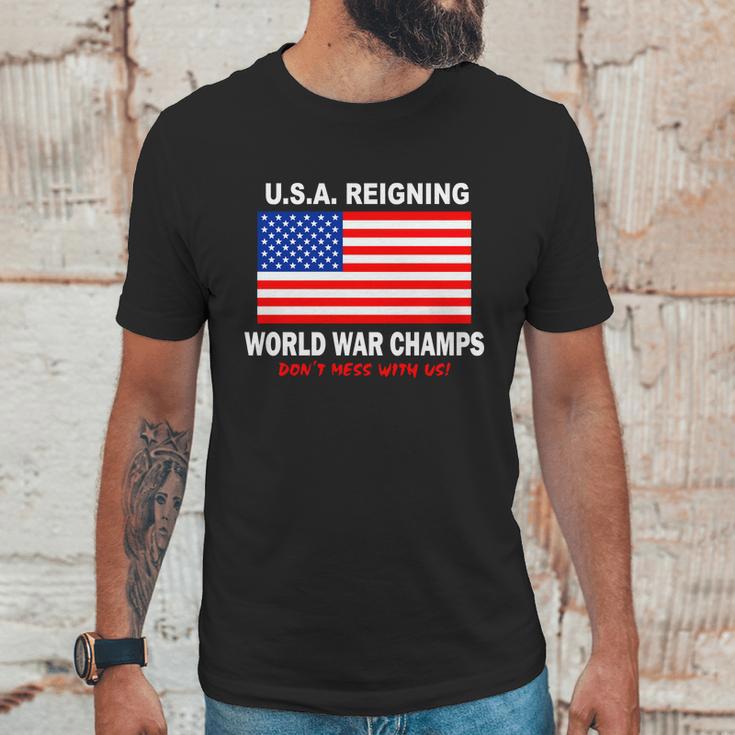 USA Reigning World War Champs Unisex T-Shirt Gifts for Him