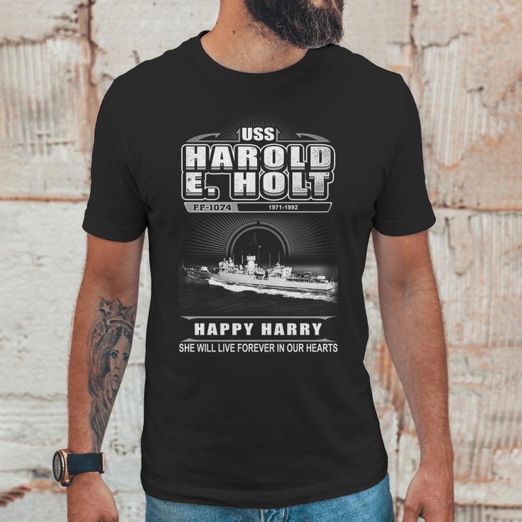 Uss Harold E Holt Ff 1074 She Will Give Live Forever In Our Heart Unisex T-Shirt Gifts for Him