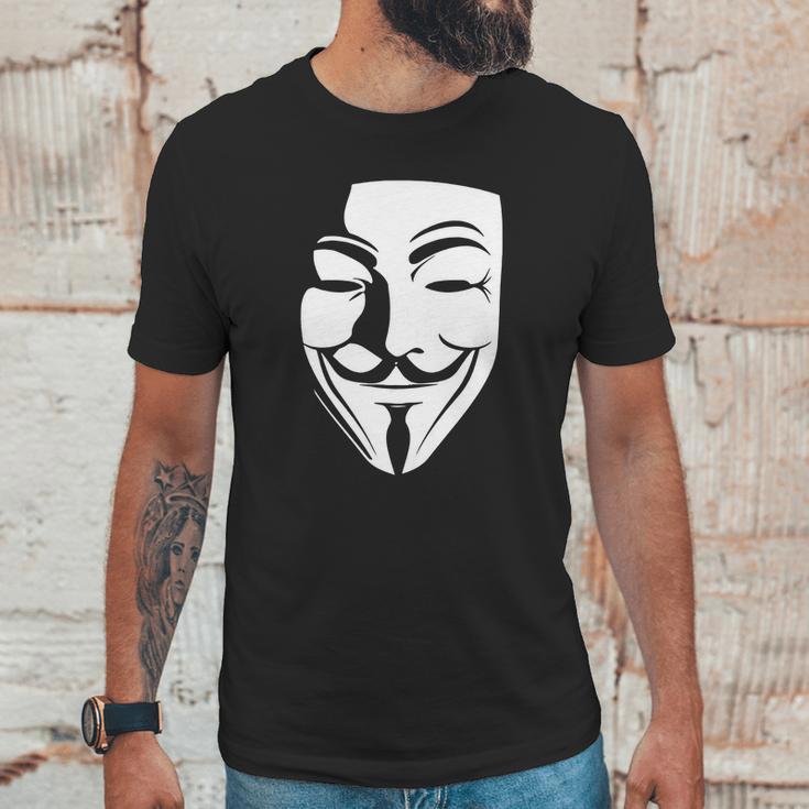 V Per Vendetta Face Film Horror Cinema Tv T-Shirt Unisex T-Shirt Gifts for Him