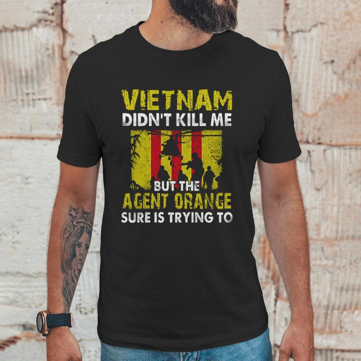 Vietnam Didnt Kill Me But The Agent Is Trying Aesthetic Gift 2022 Unisex T-Shirt Gifts for Him