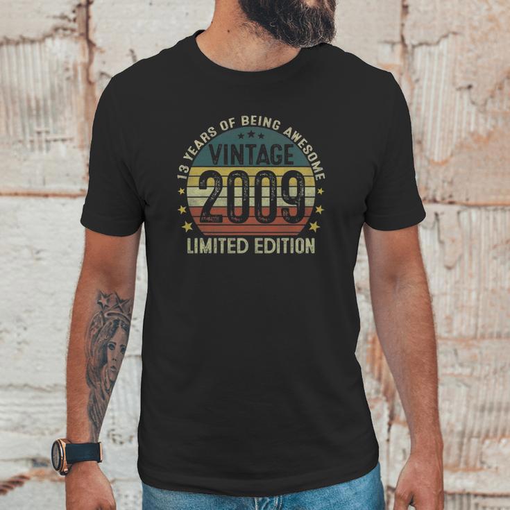 Vintage 2009 Limited Edition 13Th Birthday 13 Years Old Gifts Unisex T-Shirt Gifts for Him