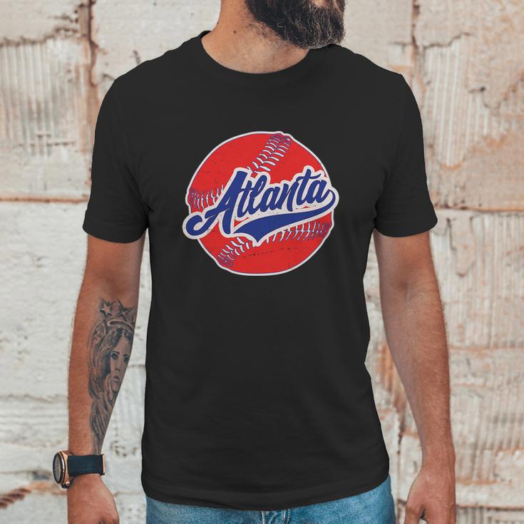 Vintage Atlanta Baseball Sports Logo Unisex T-Shirt Gifts for Him