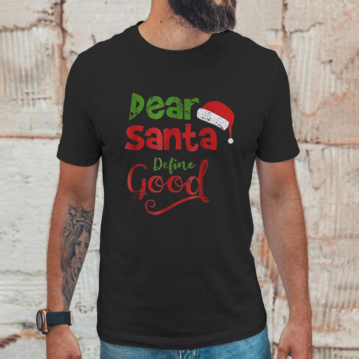 Vintage Dear Santa Define Good Unisex T-Shirt Gifts for Him