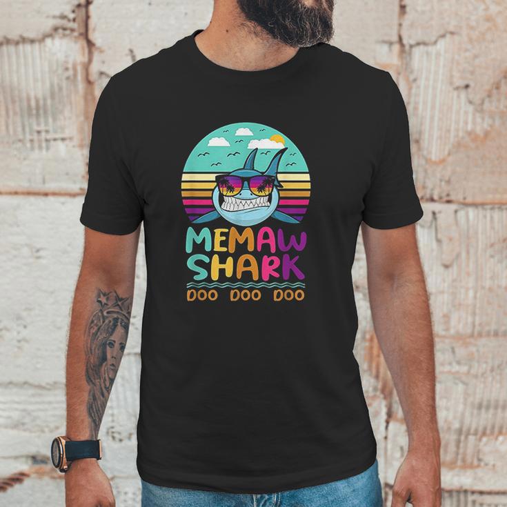 Vintage Memaw Shark Doo Doo Doo Birthday Gifts Unisex T-Shirt Gifts for Him