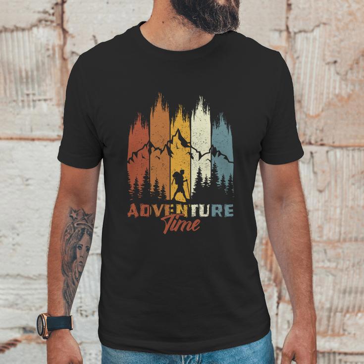 Vintage Style Hiking Camping Adventure Time Unisex T-Shirt Gifts for Him