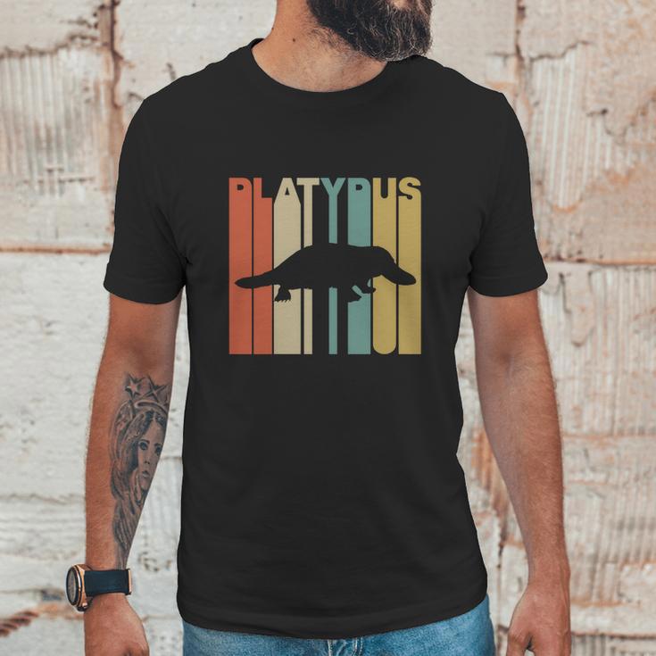 Vintage Style Platypus Silhouette T-Shirt Unisex T-Shirt Gifts for Him