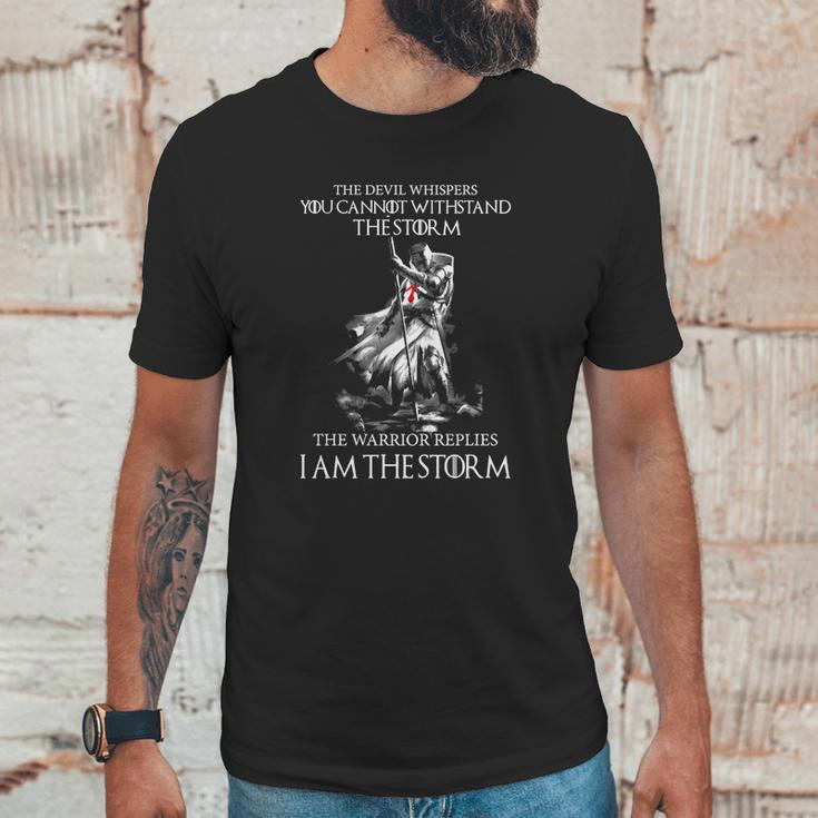 Warrior Shirt - Knight Templar - I Am The Storm - Crusader - Warrior Unisex T-Shirt Gifts for Him