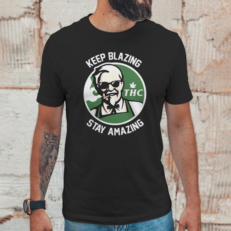 Weed Blazing Unisex T-Shirt Gifts for Him