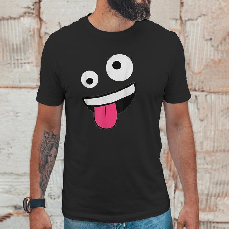 Wild Silly Crazy Eyes Zany Face Emojis Halloween Costume Unisex T-Shirt Gifts for Him