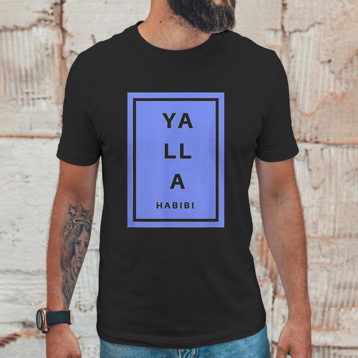 Yalla Habibi Arabic Lebanese Unisex T-Shirt Gifts for Him