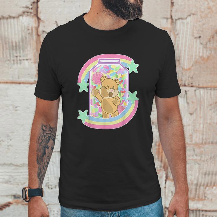 Yume Kawaii Clothing Bear In Candy Jar Pastel Goth Unisex T-Shirt Gifts for Him