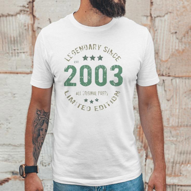 18 Years Old Bday Legend Since 2003 Vintage 18Th Birthday Unisex T-Shirt Gifts for Him