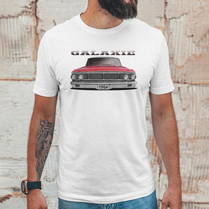 1964 Ford Galaxie Red Two Sided Unisex T-Shirt Gifts for Him