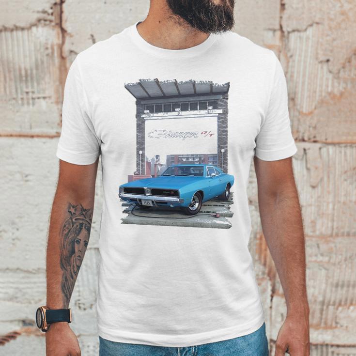 1969 Dodge Charger Graphic Design Printed Casual Daily Basic V2 Unisex T-Shirt Gifts for Him