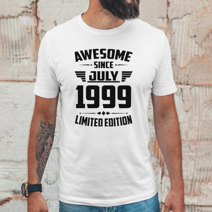 22Nd Birthday Gift 22 Years Old Awesome Since July 1999 Ver2 Unisex T-Shirt Gifts for Him