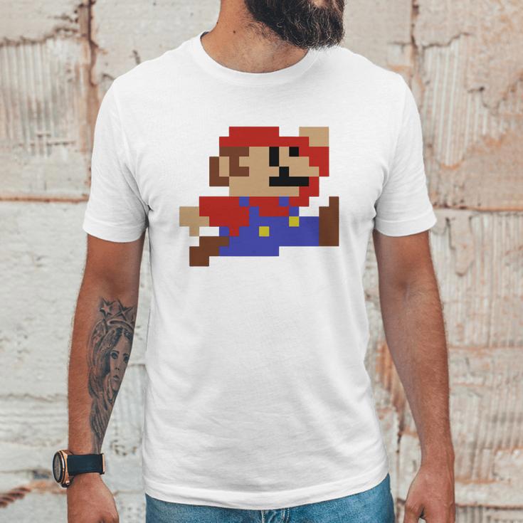 8-Bit Mario Nintendo Jumping Unisex T-Shirt Gifts for Him