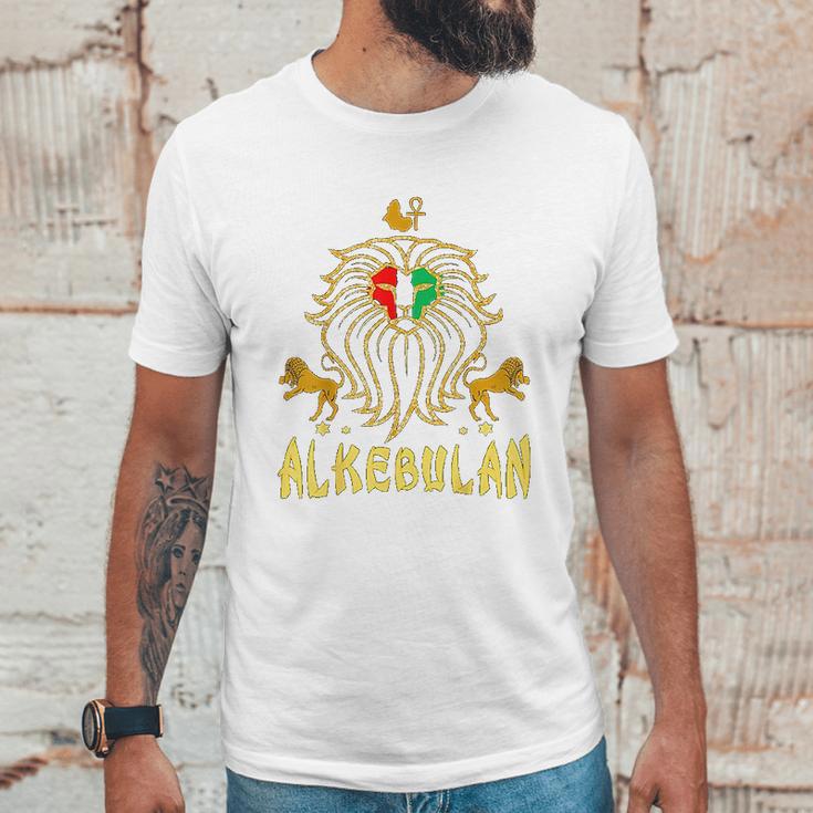 African Lion Rbg Ankh Alkebulan Kemetic Unisex T-Shirt Gifts for Him