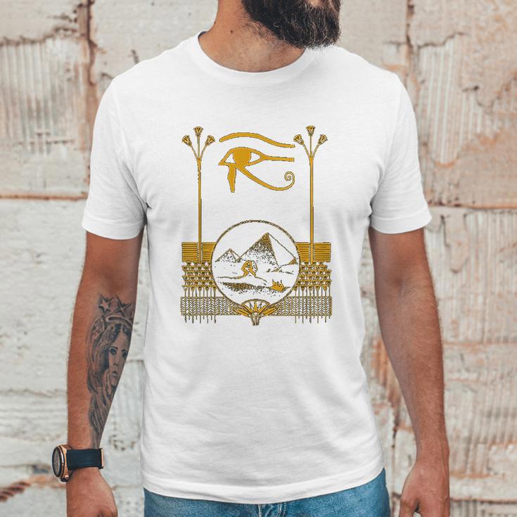 Ancient Egyptian Eye Of Horus Egypt Art Pyramid Unisex T-Shirt Gifts for Him