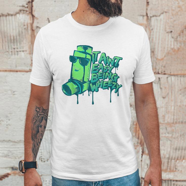 Asthma Attack Inhaler Wheezy Breathing Asthmatic Unisex T-Shirt Gifts for Him