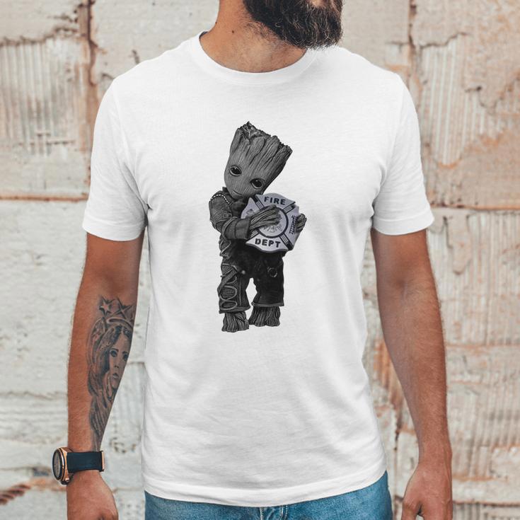 Baby Groot Hug Fire Dept Shirt Shirt Tee Unisex T-Shirt Gifts for Him