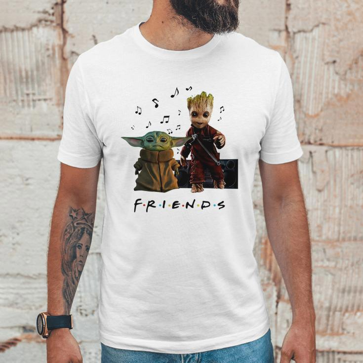 Baby Yoda And Baby Groot Friends Unisex T-Shirt Gifts for Him