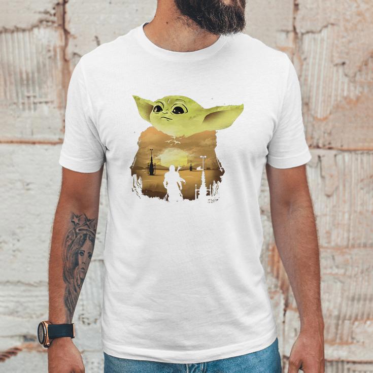 Baby Yoda Sunset Sweater Unisex T-Shirt Gifts for Him