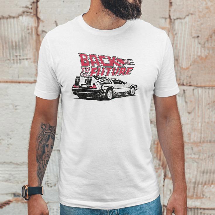 Back To The Future Delorean Graphic Unisex T-Shirt Gifts for Him