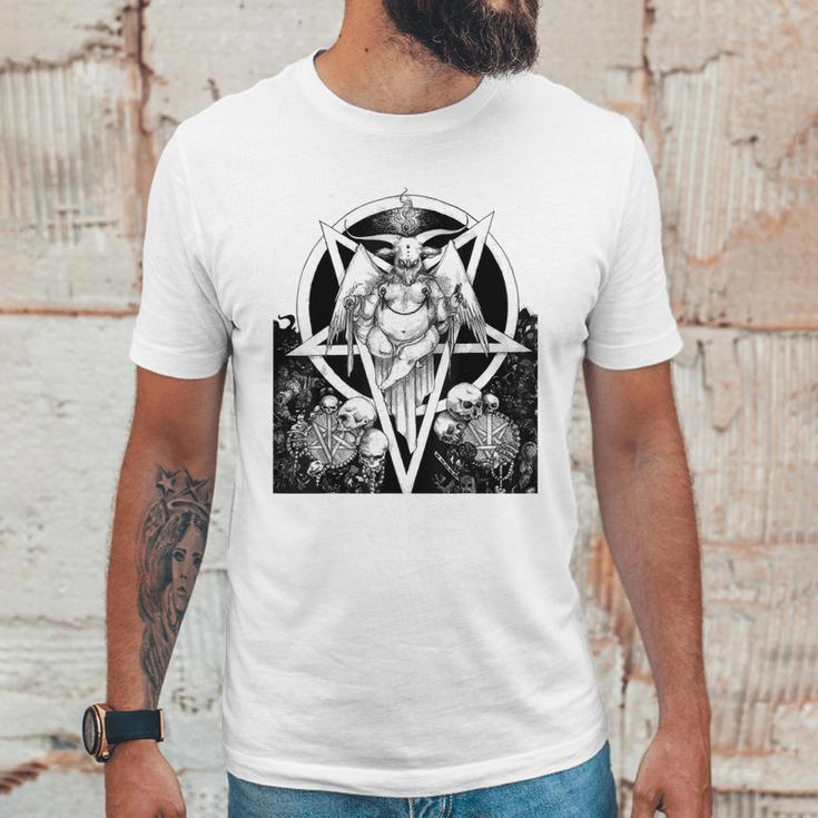 Baphomet Satanist Goat Satanic Dark Art Evil 666 Pentagram Unisex T-Shirt Gifts for Him