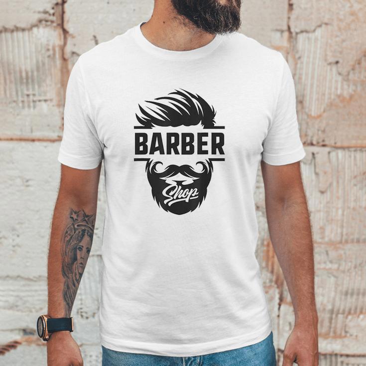 Barber Shop Apron Combo Blade Case Station Hair Set Unisex T-Shirt Gifts for Him