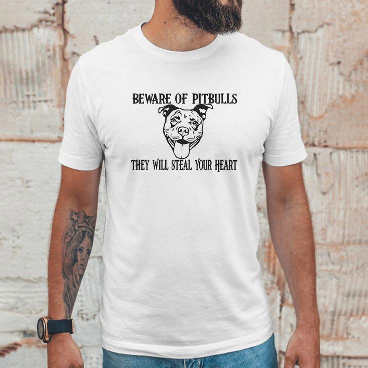 Beware Of Pit Bulls Unisex T-Shirt Gifts for Him