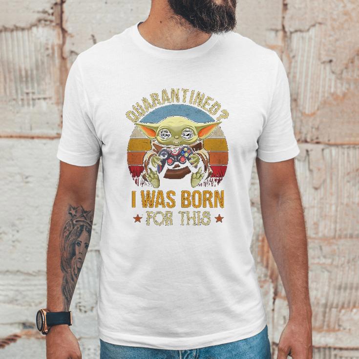 I Was Born For This Retro Vintage Social Distancing Unisex T-Shirt Gifts for Him