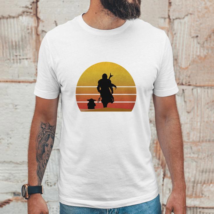 Bounty Hunter And Baby Mandalorian Unisex T-Shirt Gifts for Him