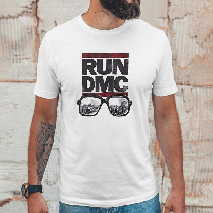 Bravado Run Dmc Glasses Cityscape Unisex T-Shirt Gifts for Him