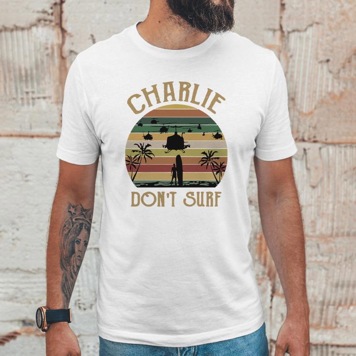 Charlie Dont Surf Retro Vintage Unisex T-Shirt Gifts for Him