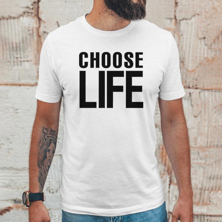 Choose Life Retro 80S Unisex T-Shirt Gifts for Him