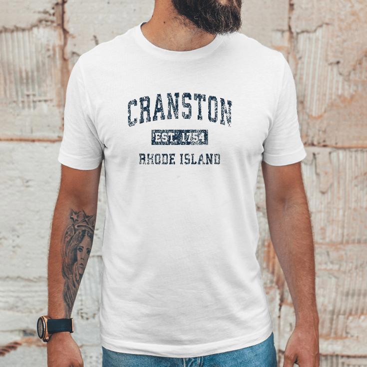 Cranston Rhode Island Ri Vintage Sports Design Unisex T-Shirt Gifts for Him